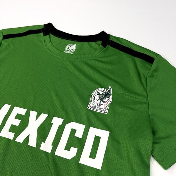 Mexico Soccer Jersey Football Camiseta Mens Size L Green - Picture 3 of 8